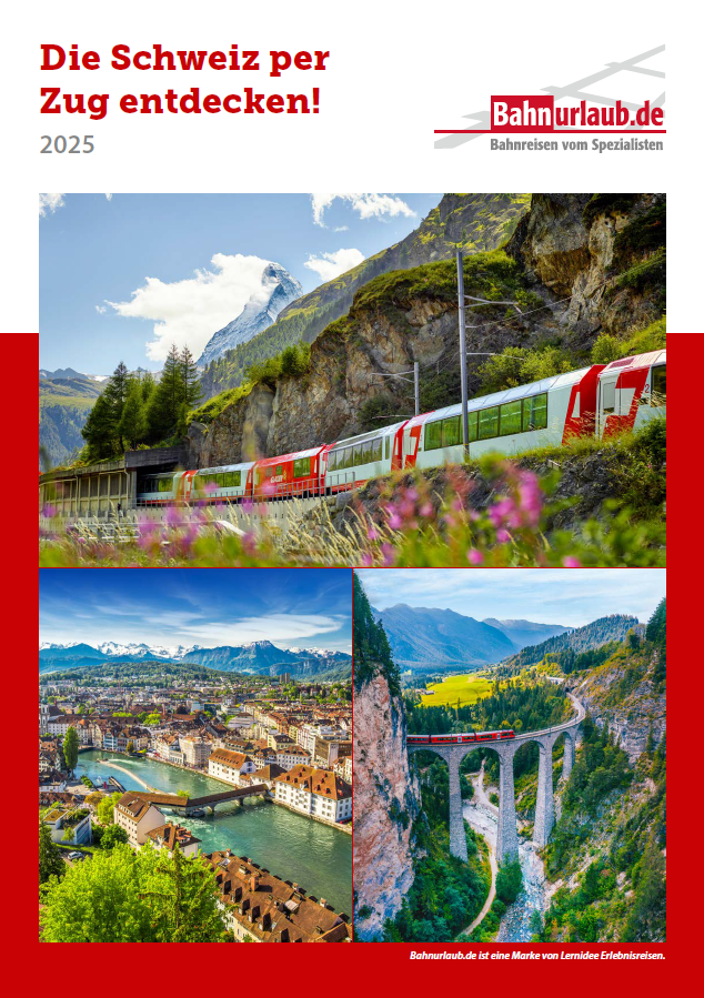 Die Schweiz per Zug entdecken!  2025 - Cover