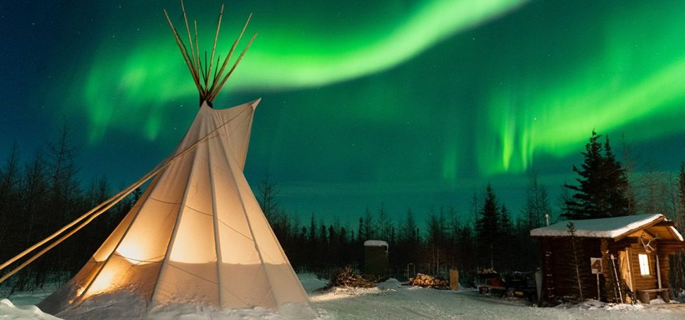 Bild für Kanada - Polarlichter im Winter