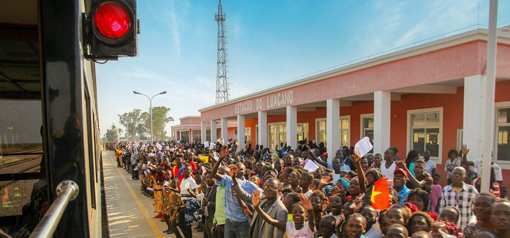 Bild für Ankunft am Bahnhof Luacano in Angola