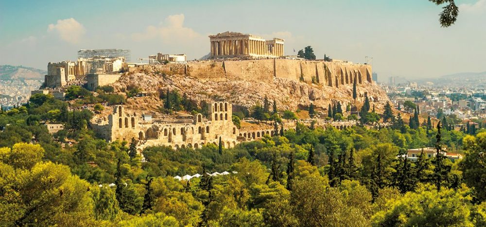 Bild für Die mächtige Akropolis in Athen