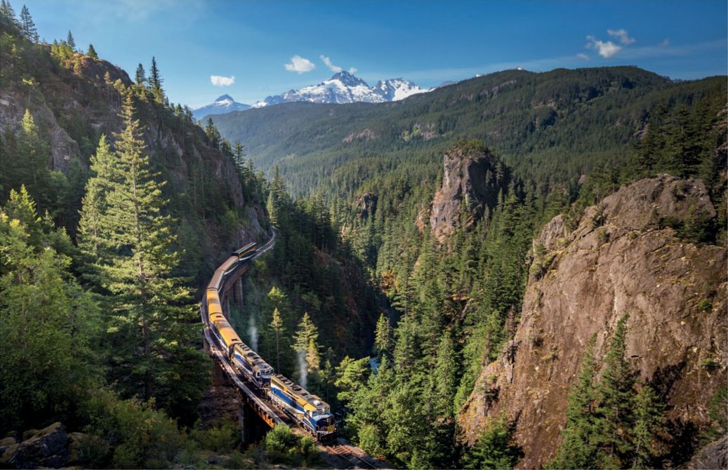 Bild für Bahnfahrt durch die Rocky Mountains