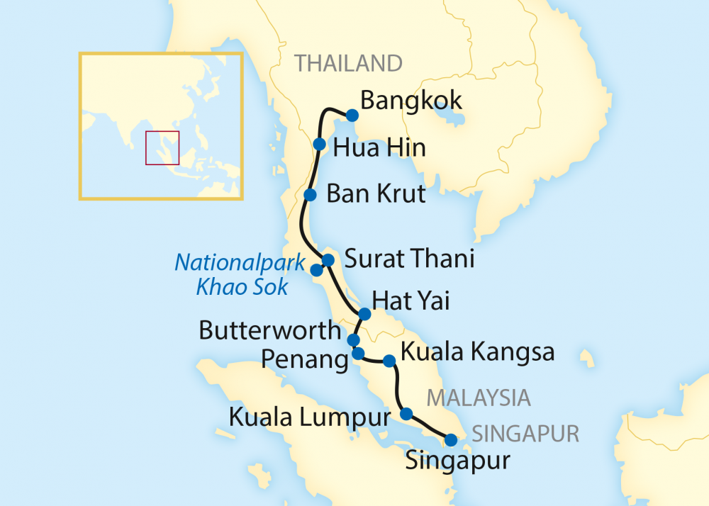 Abenteuer Asien Per Zug Von Bangkok Nach Singapur 21